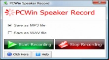 PCWin Speaker Record
