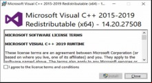 Visual Studio C++ Redistribuable 2019 (64bit)